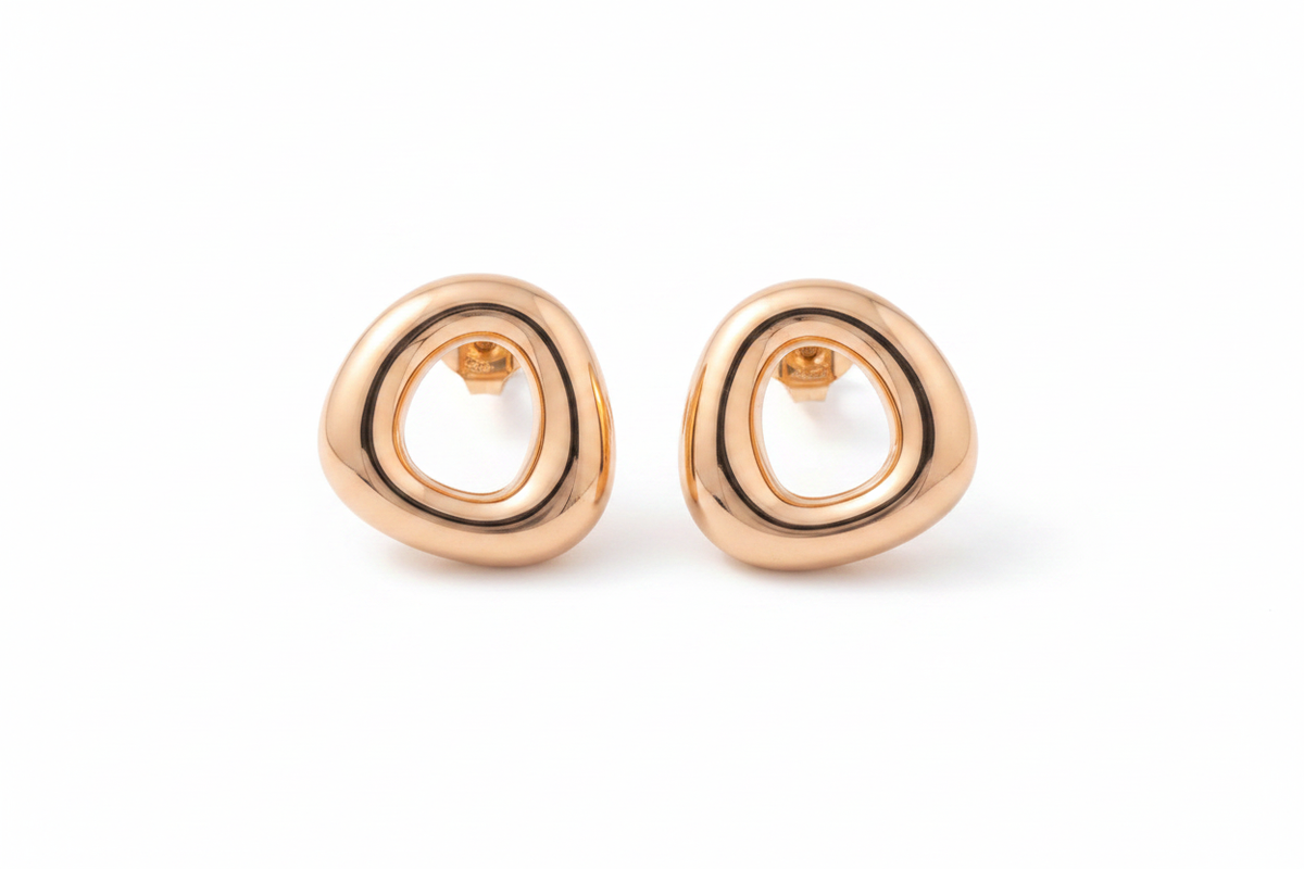 Open circle stud