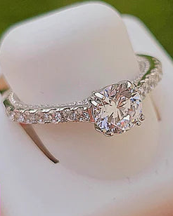 .925 Sterling silver solitaire CZ rings