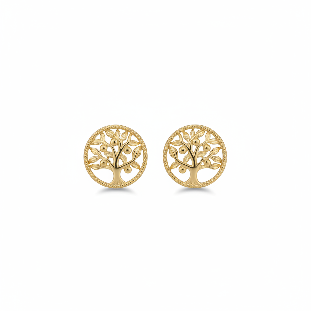 Tree of Life earrings - fondo blanco